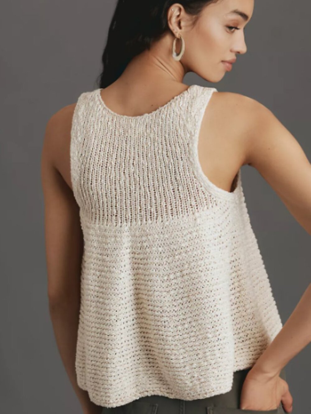 New with Tag Pilcro Swing Sweater Tank (color Ivory, size M)